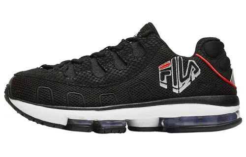 FILA Silva Trainer Cushioning Abrasion Resistant Breathable Low top Casual Shoes Women's Black