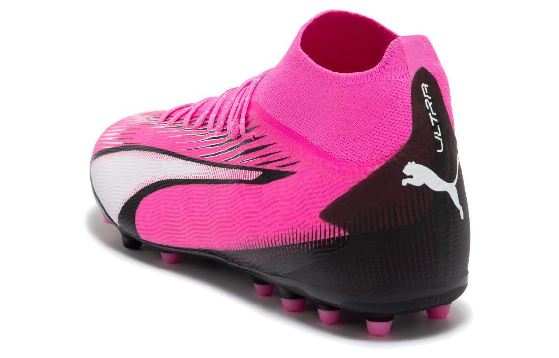 Мужские бутсы PUMA Ultra Pro MG (розово-черно-белые) — фото 5