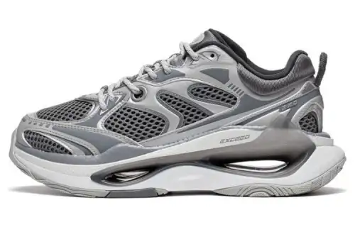 Li Ning Exceed Infinity Abrasion Resistant Breathable Low top Sports Casual Shoes Women's Gray