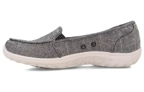 Skechers Reggae Fest Cushioning, Wear Resistant Low top Casual Shoes Women's Gray White