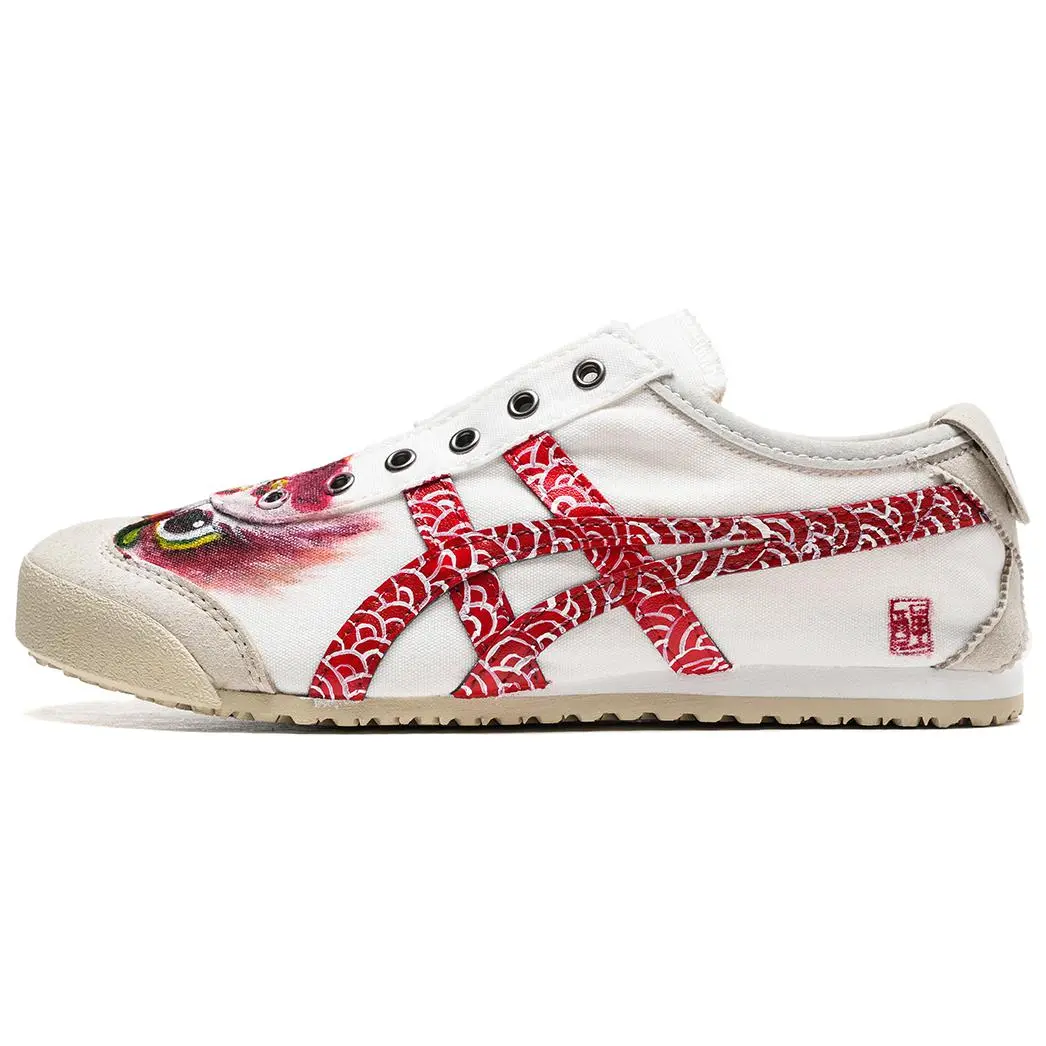 Onitsuka Tiger MEXICO 66 Painted Lion Dance Chinese Style Slip Resistant, Abrasion Resistant, Breathable