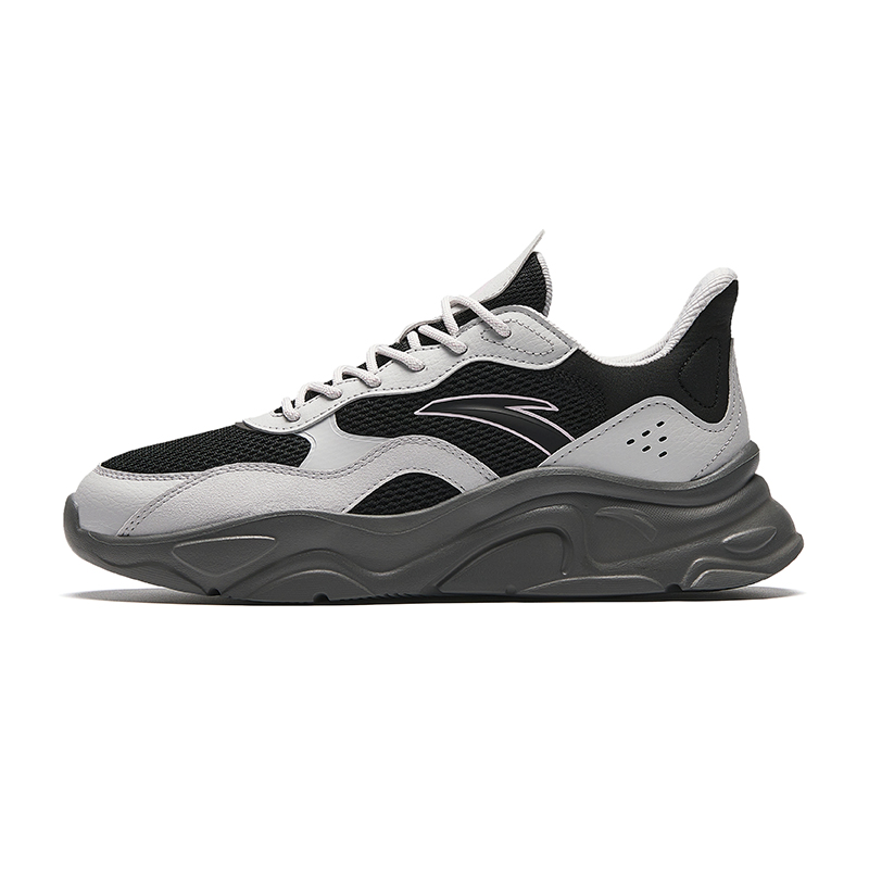 Anta Millennial Generation Cushioning, Wear Resistant Low top Casual Shoes Women's Black Gray