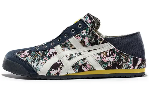 Onitsuka Tiger MEXICO 66 PARATY Comfortable Slip Resistant Low top Casual Shoes Unisex Blue Black