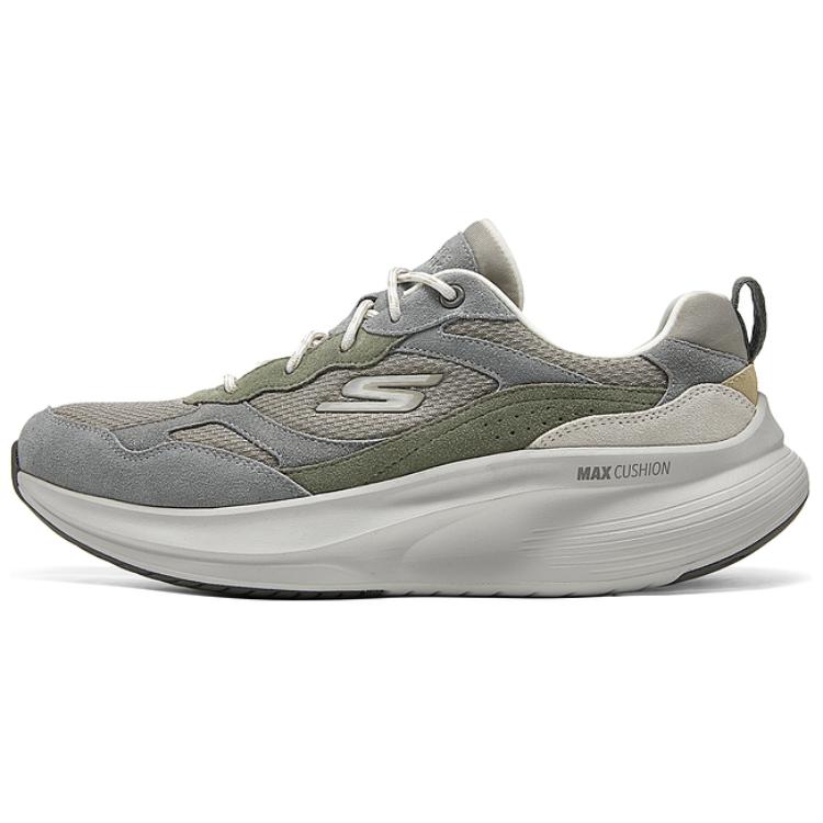 Skechers MEN’S GO WALK Cushioning Low top Casual Shoes Men’s Gray White