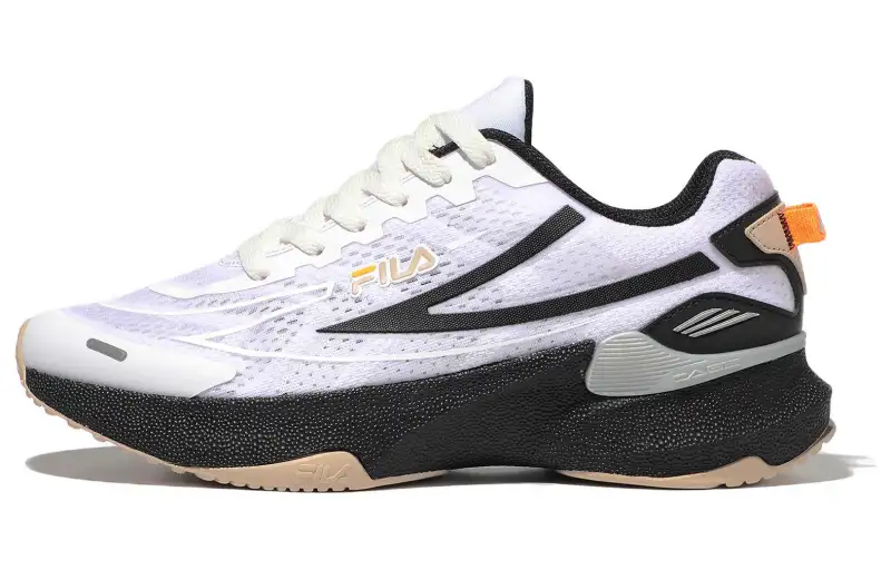 FILA Nre E5 Casual Shoes Unisex Low Top White/Black/Orange