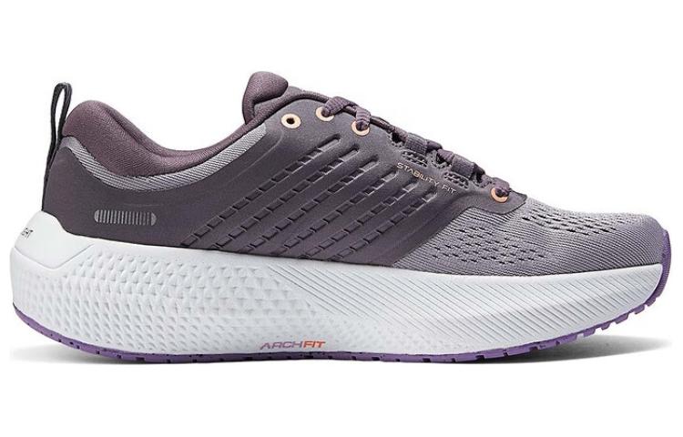 Skechers Mesh Cushioning Abrasion Resistant Breathable Low top Casual Shoes Women’s Gray Purple