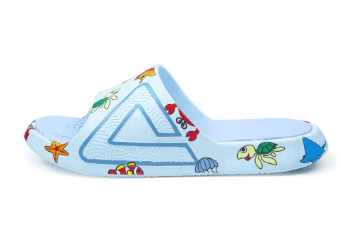 ZUGUOSANSHALVHAIGUI x PEAK Tai Ji1.0 Quiet Slide Slippers Men's White Blue