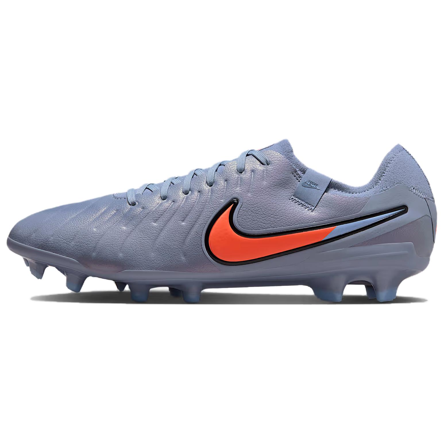 Nike Tiempo Legend 10 Pro Classic And Versatile Soccer Shoes Unisex Blue Eclipse Black