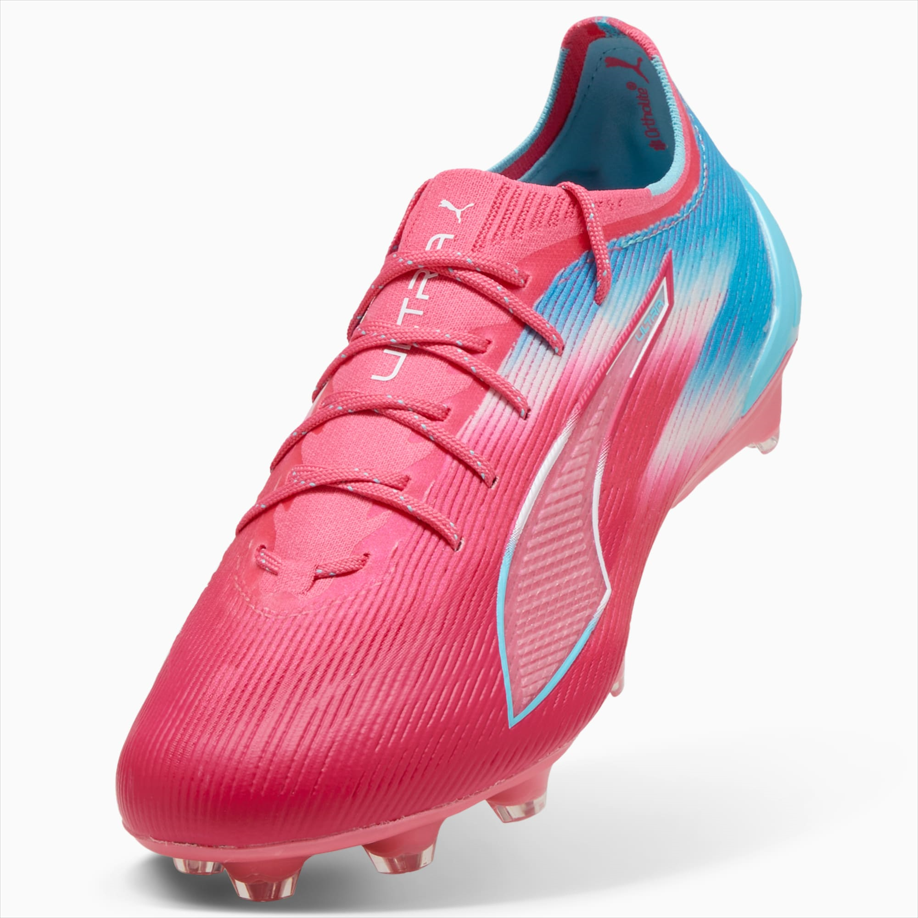 PUMA ULTRA 6 Cushioning, Wear Resistant Soccer Shoes Men’s Pink Blue