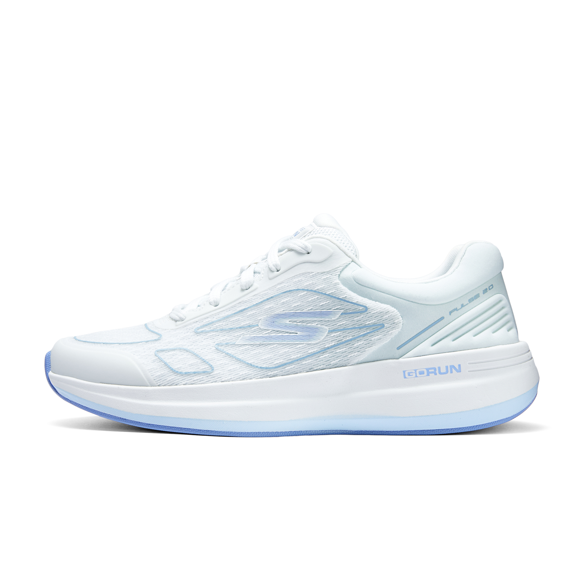 Skechers GO RUN PULSE 2 Low top Casual Shoes Women’s White Blue