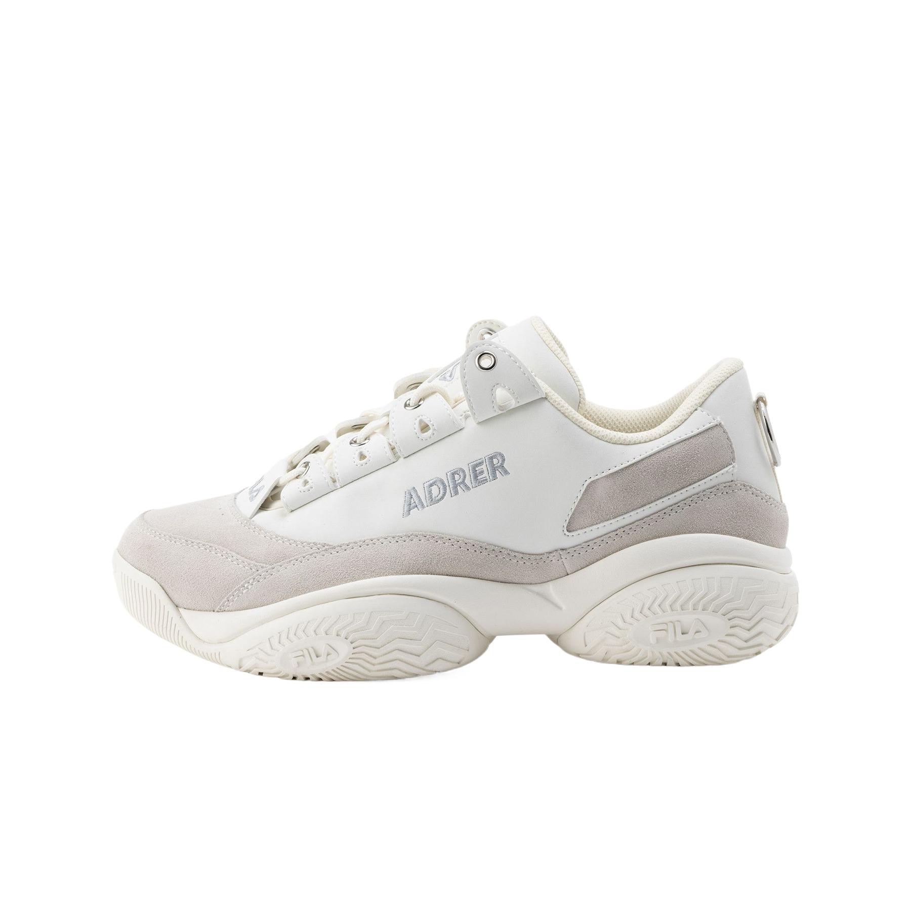 ADRER x FILA Provenance Cushioning, Wear Resistant Low top Casual Shoes Women's Silver Gray