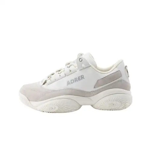 ADRER x FILA Provenance Cushioning, Wear Resistant Low top Casual Shoes Women's Silver Gray