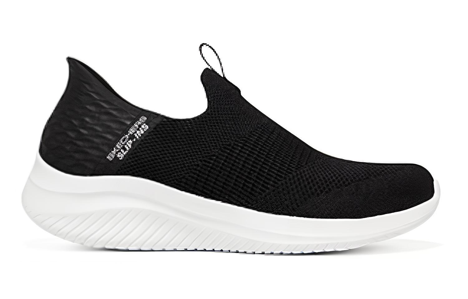 Skechers Ultra Flex 3.0 Hands Free Slip Ins 3.0 Cozy Streak Flash Shoes Fabric Low top Casual Shoes Women’s Black White