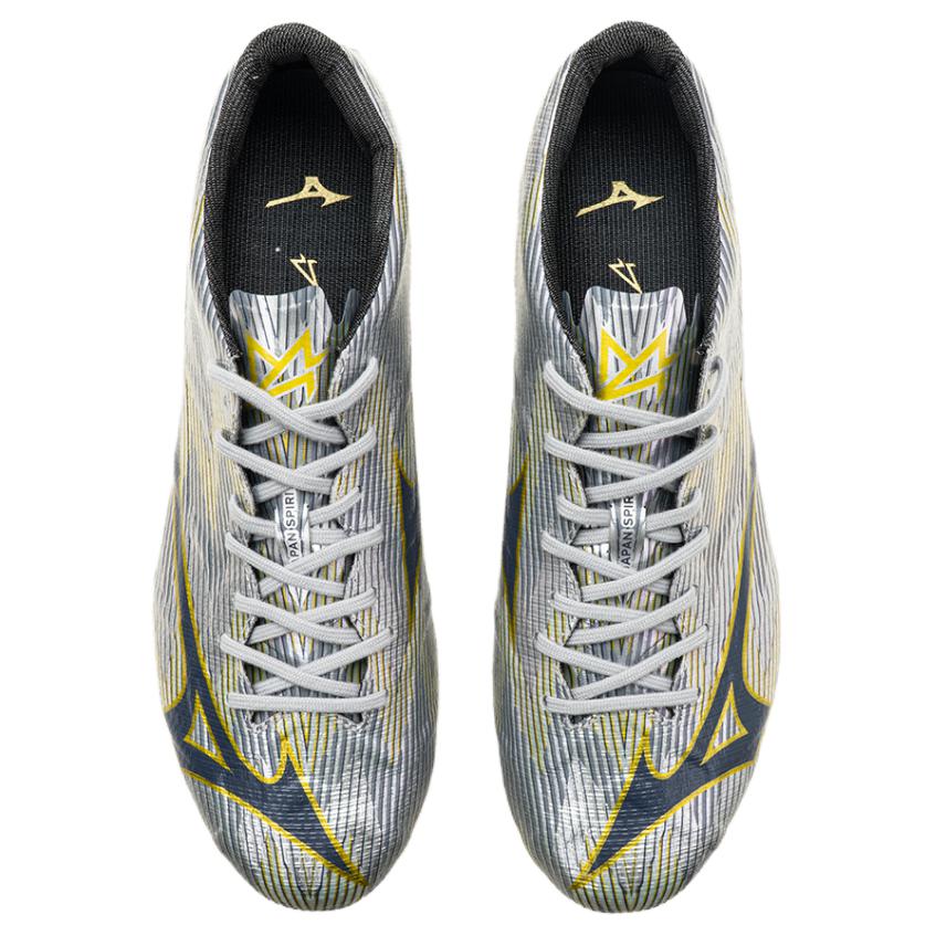 Mizuno Alpha 2 Soft And Comfortable Slip Resistant Abrasion Resistant Soccer Shoes Men’s Silver