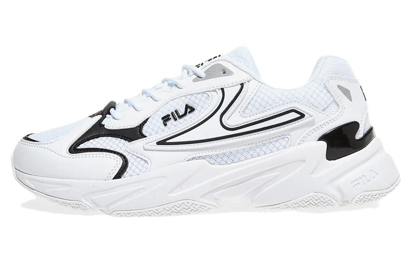 FILA Skyrunner Comfortable Cushioning, Wear Resistant Low top Casual Shoes Unisex Black White