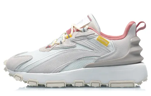 Li Ning Candle Dragon Casual Shoes Women's Low Top White Pink