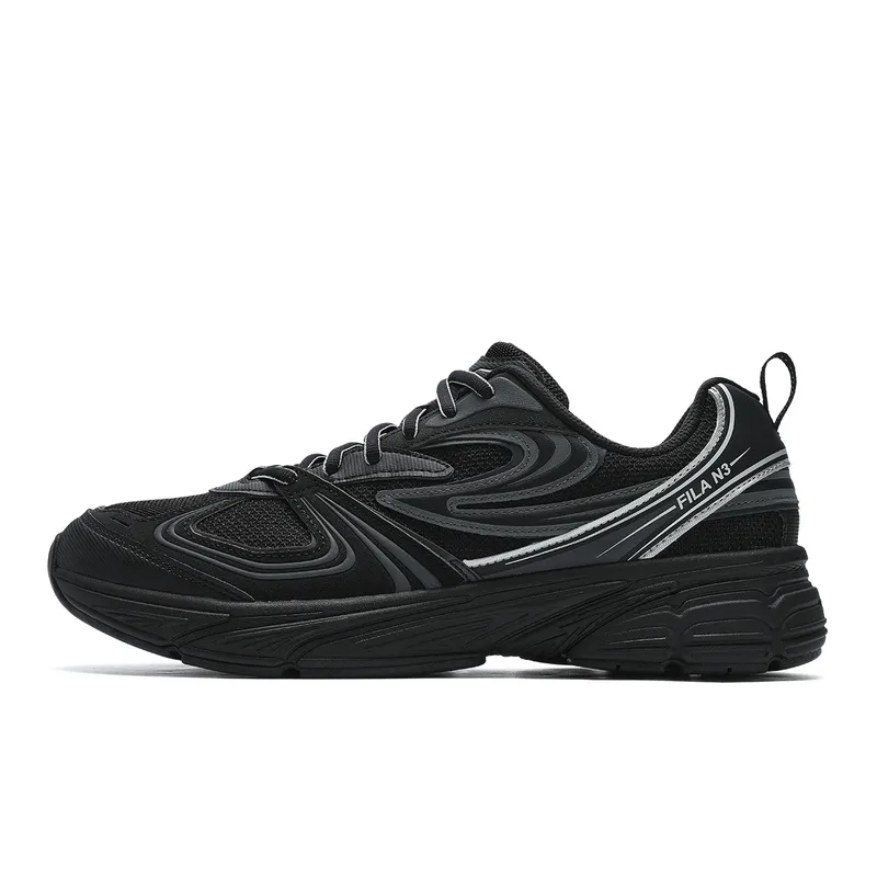FILA Low top Casual Shoes Men's Black/Shadow Black Gray