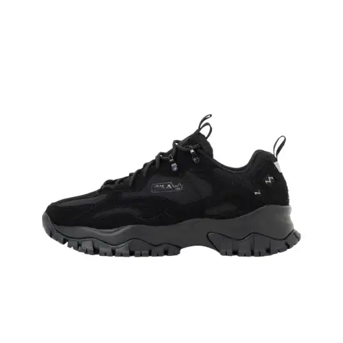 FILA Ray Tracer Tr 2 Comfortable Cushioning Low top Casual Shoes Unisex Black