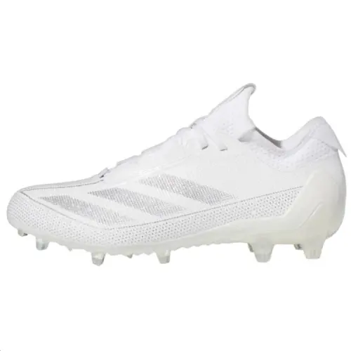 Adidas ADIZERO ELECTRIC.1 lace-up AG (glue short nails) non-slip wear-resistant lightweight football shoes men's white silver
