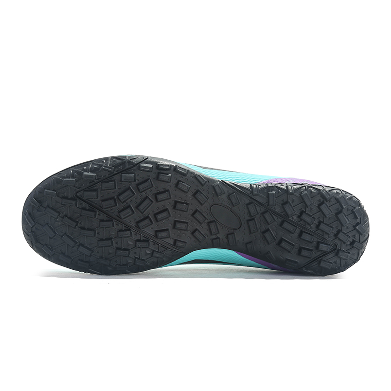 Jifffly Cushioning Slip Resistant Abrasion Resistant Support Soccer Shoes Unisex Lake Green