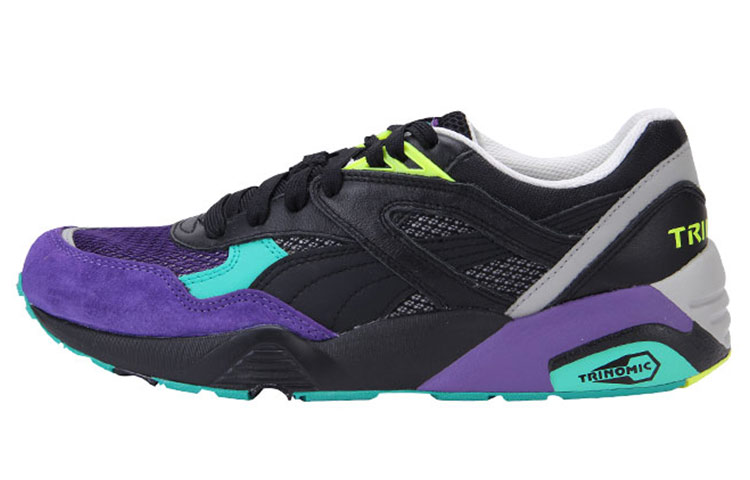 PUMA R698 Casual Shoes Unisex Low Top Black/Purple
