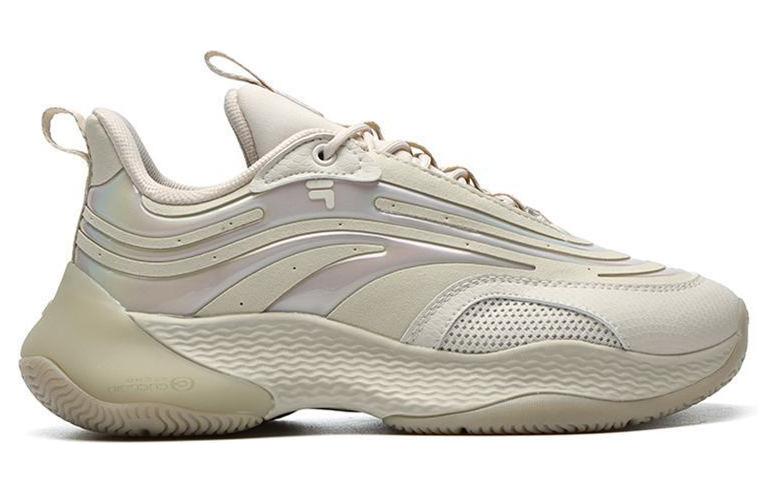 Женские кроссовки Fila FUSION Ray 2 (бежевые) — фото 2