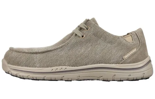 Skechers Work Otsego Onerous Alloy Toe Canvas Low top Casual Shoes Men's Brown