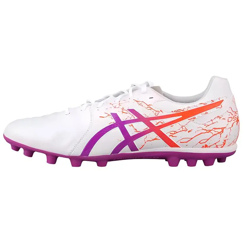 Asics DS LIGHT AG Artificial Ground Kangaroo Leather Soccer Shoes Men's White Purple