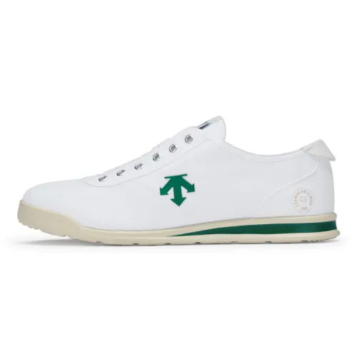 DESCENTE Chron Canvas Abrasion Resistant Lightweight Cushioning Rebound Breathable Low top Casual Shoes Unisex White