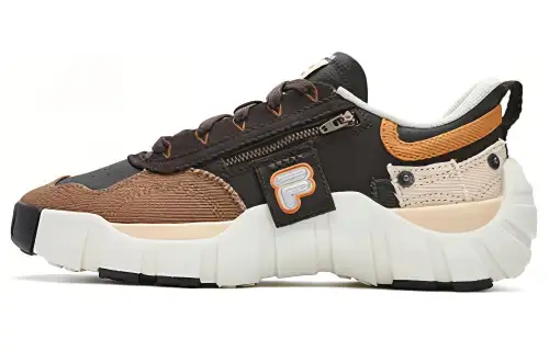 FILA FUSION BONE DX Vertebra Shoes Low top Casual Shoes Men's Tan