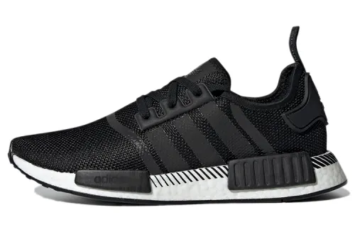 Adidas Originals NMD_R1 Fabric Comfortable Abrasion Resistant Low top Casual Shoes Men's Charcoal Black