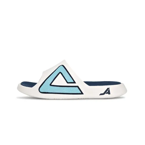 Peak State 1.0 Fashionable and comfortable home and leisure silent anti-slip and anti-odor slippers, same style for men and women, off-white and light blue