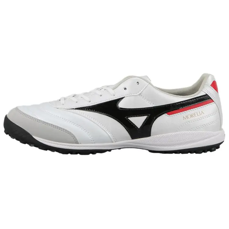 Mizuno MORELIA SALA TF Turf Slip Resistant Soccer Shoes Unisex White Black Red