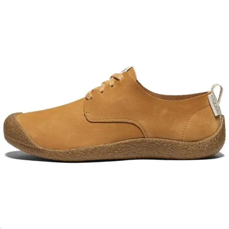 Keen MOSEY DERBY LEATHER Slip Resistant Low top Casual Shoes Women's Brown