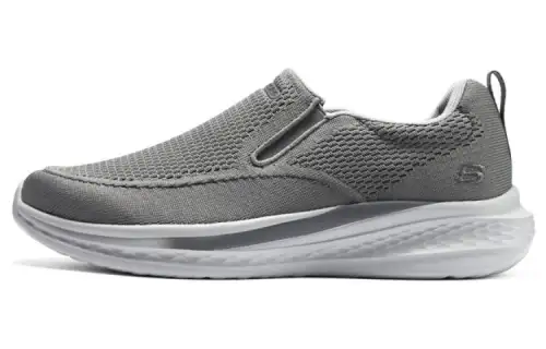 Skechers Fabric Slip on Abrasion Resistant Abrasion Resistant Low top Casual Shoes Men's Gray