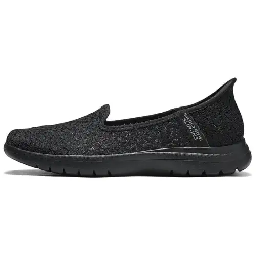 Skechers On The GO Fle Cushioning Breathable Low top Casual Shoes Women's All Black