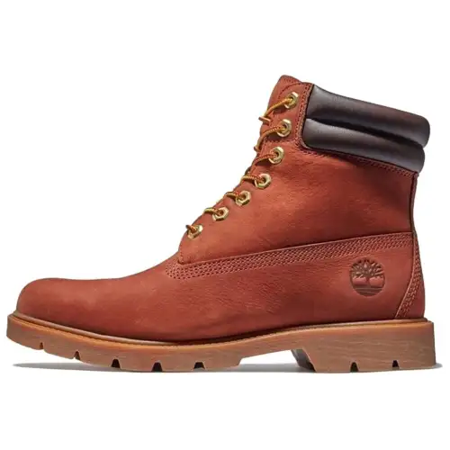 Timberland Classic 6 Inch Leather Abrasion Resistant Cushioning Short Combat Boots Men's Brown