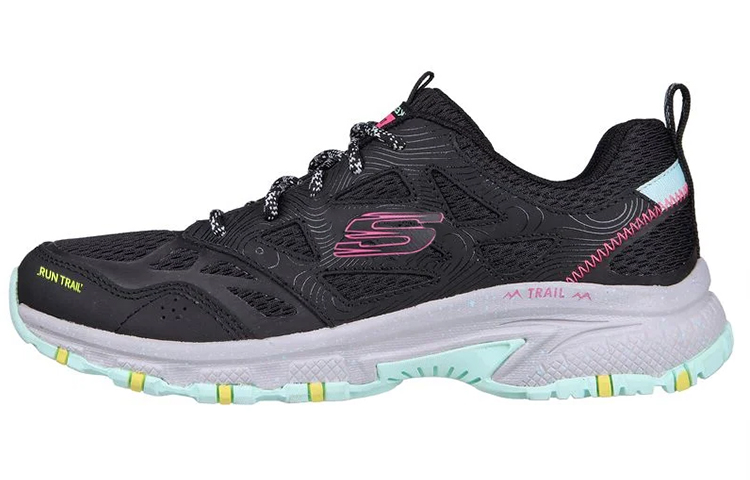Skechers Hillcrest Textile, Leather Low top Casual Shoes Women's Black