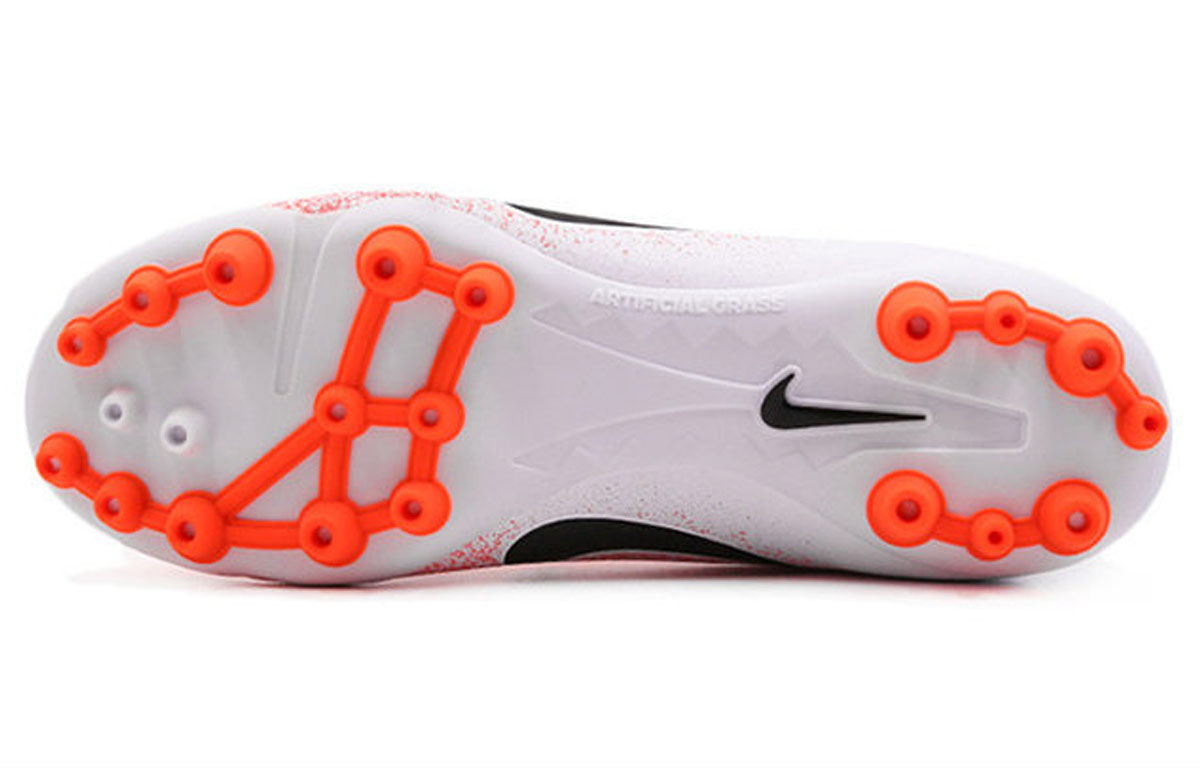 Мужские бутсы Nike Mercurial Vapor 12 Ag-r (оранжево-белые) — Оранжевый / белый — фото 6