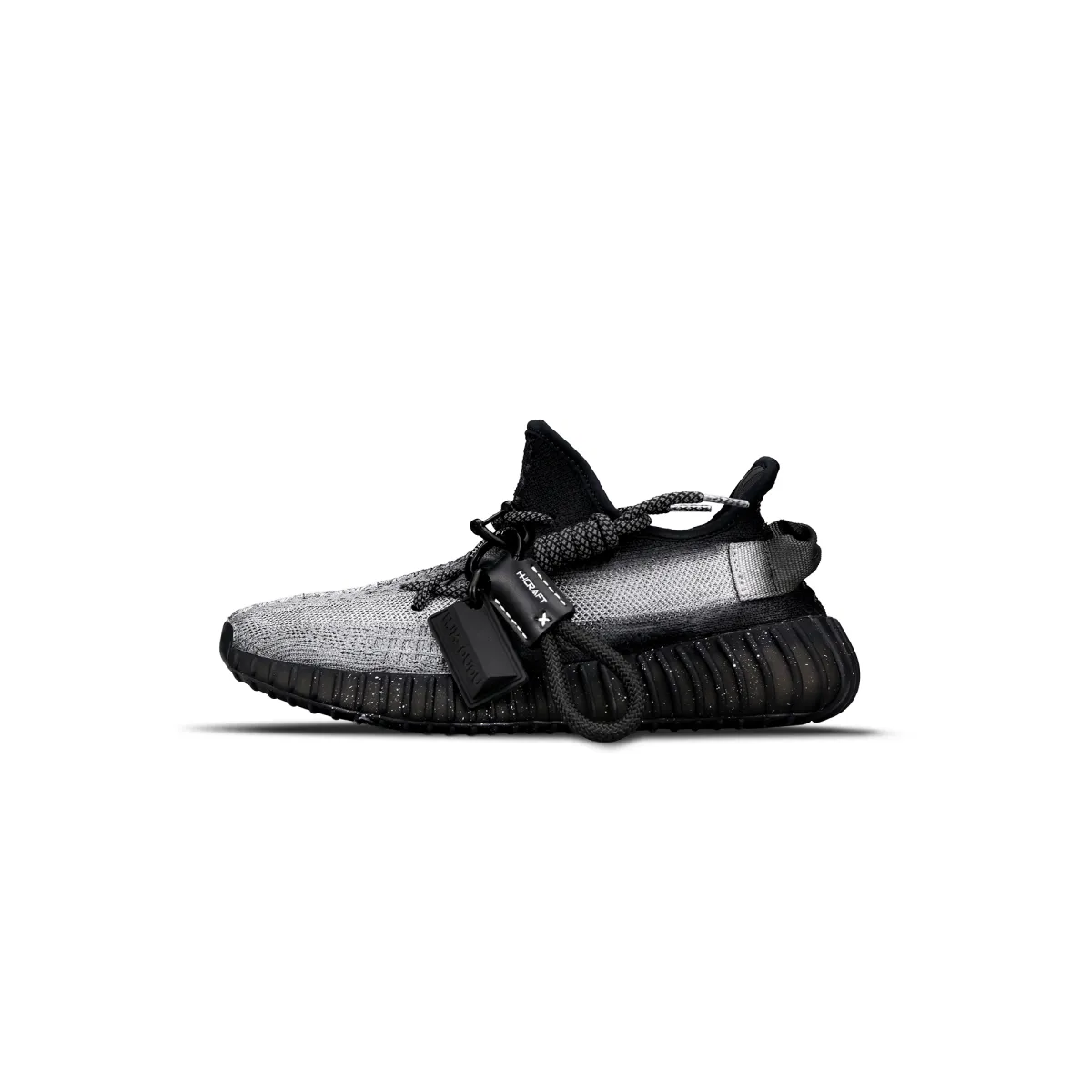 Adidas Originals Yeezy Boost 350 V2 Breathable And Lightweight Casual Shoes Unisex Black Silver