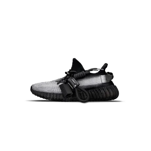 Adidas Originals Yeezy Boost 350 V2 Breathable And Lightweight Casual Shoes Unisex Black Silver