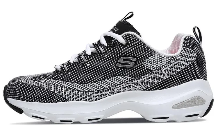 Skechers DLITES Mid top Casual Shoes Women's Black Gray
