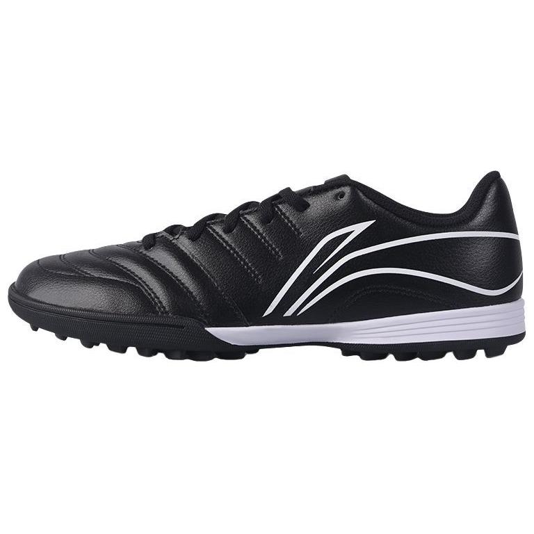 Li Ning TF Turf Artificial Turf Cushioning Slip Resistant Coverage Soccer Shoes Men’s Black White