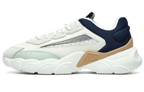 FILA Fila Fashion Sneakers simple sports low-top lifestyle casual shoes men's white and blue stitching