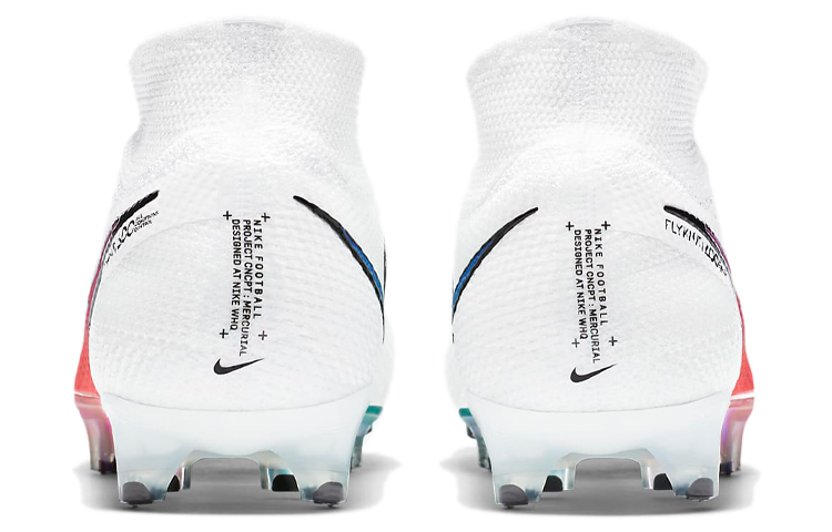 Мужские футбольные бутсы Nike Mercurial Superfly 7 Elite FG (белыйрозовыйсиний) — фото 5