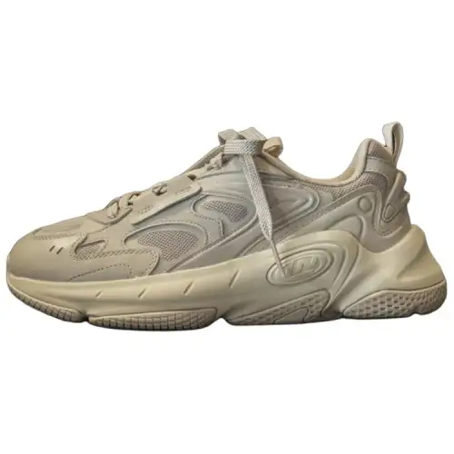 Li Ning Sports Trendy Collection Slip Resistant Abrasion Resistant Low top Casual Shoes Men's Dusty Gray