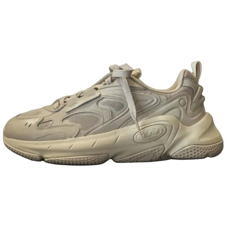 Li Ning Sports Trendy Collection Slip Resistant Abrasion Resistant Low top Casual Shoes Men's Dusty Gray