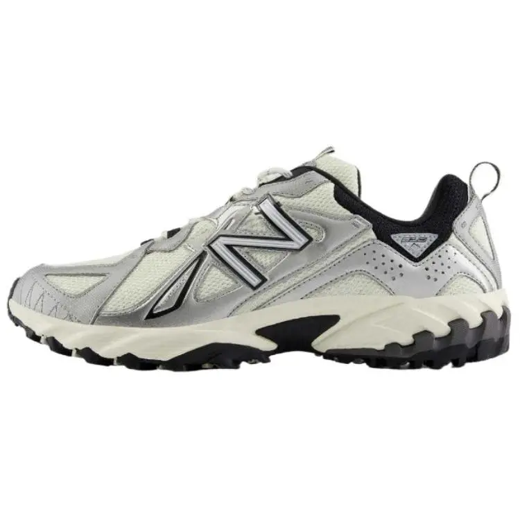 New Balance Low top Casual Shoes Unisex Beige Silver