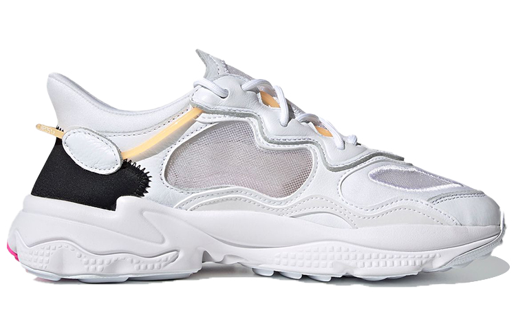Женские кроссовки adidas Ozweego Lite (бело-красно-черные) — фото 2