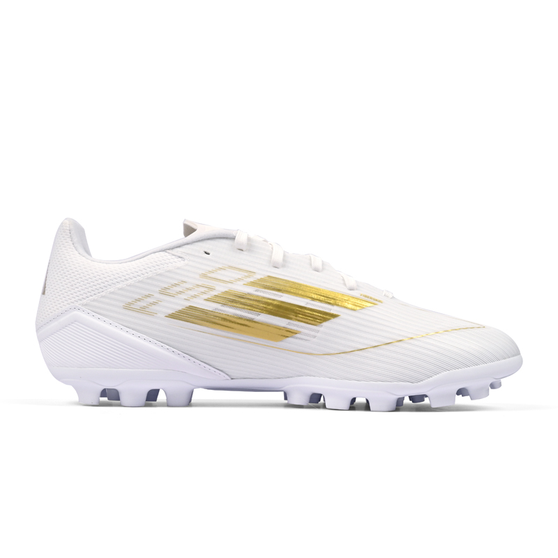 Adidas F50 League AG Artificial Ground Synthetic Leather Soccer Shoes Unisex White Gold